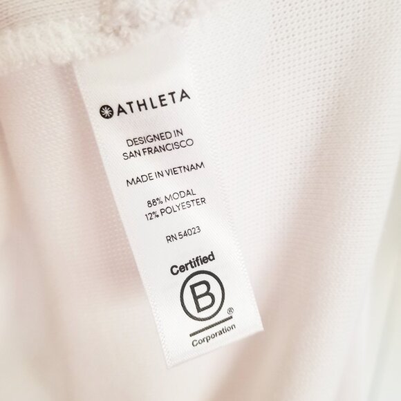 NEW Athleta High Serenity Criss Cross Sweatshirt Plus 2X Serene Mindset White - Picture 10 of 16